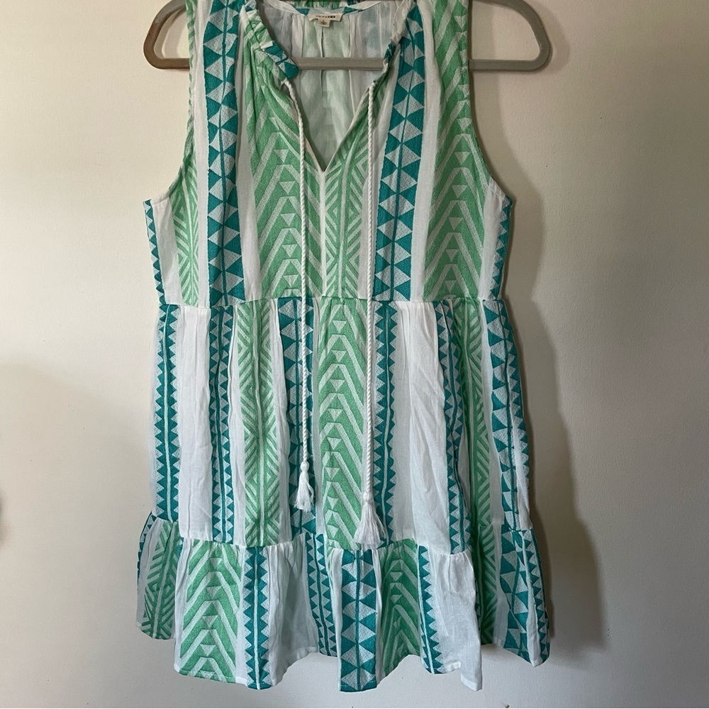 En crème Aztec print mini dress size large